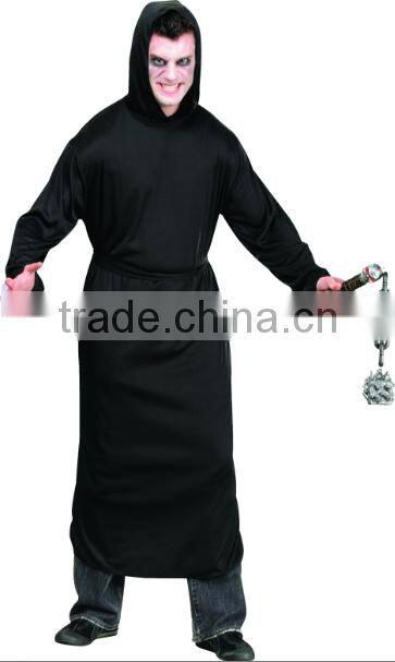 Midnight black ghost Horror Robe fancy dress instant suit costume