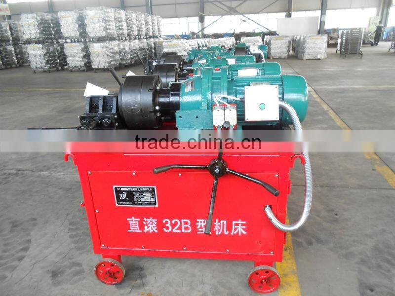 Rebar thread roll forming machine