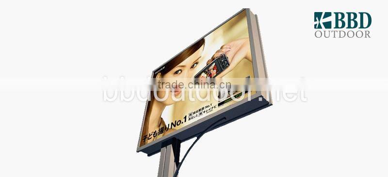 China supplier city board outdoor unipole advertising billboard lightbox
