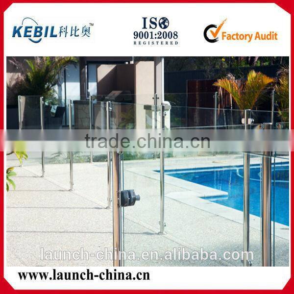 Stainless steel face mouting base plate glass railing post