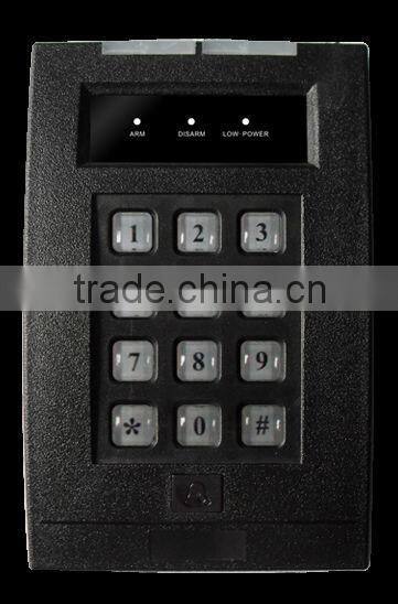 Wireless two-way keypad for GSM home alarm panel, home alarm keypad