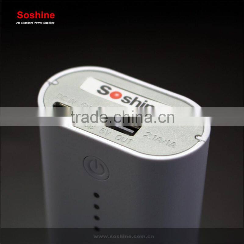 Single USB Power Bank for 18650 battery, portable Powerbank battery case