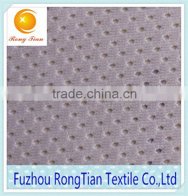 Cheap price polyester knitted 2m hole mesh fabric for sportwear