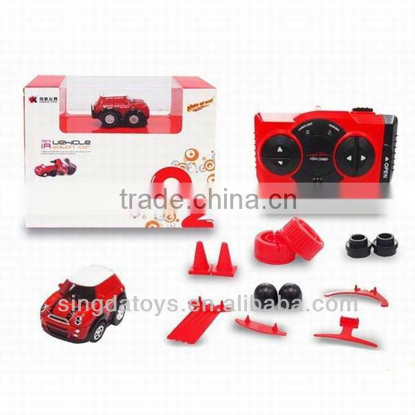 Smallest Car!2010E Infrared RC Q2 Mini Stunt Car 5cm