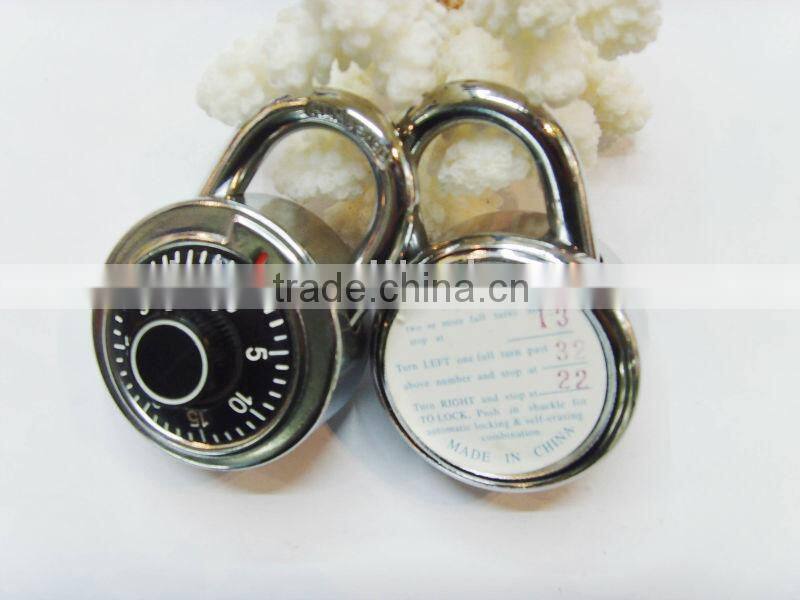Hot sale Turning wheel 40 number Round lock colorful combination padlock password lock CH-209