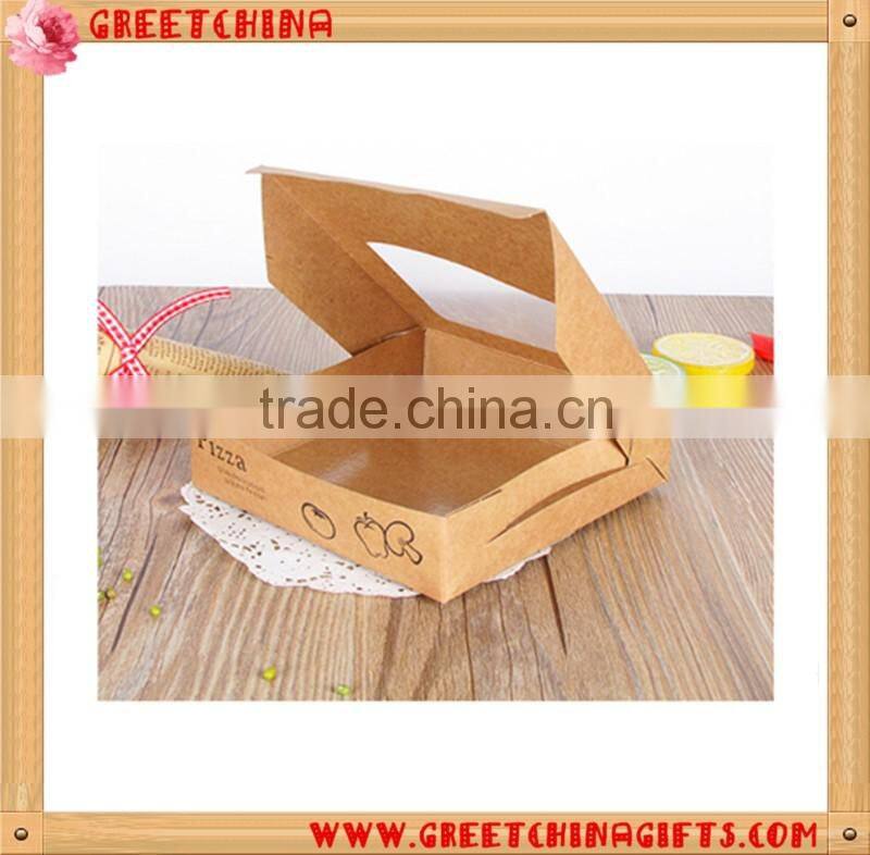 Restaurant take out cute paper packaging pizza box