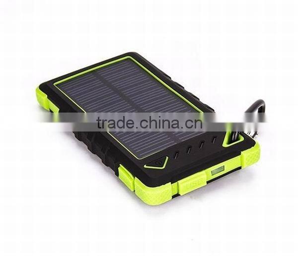 solar power bank charger, 8000mah, waterproof,
