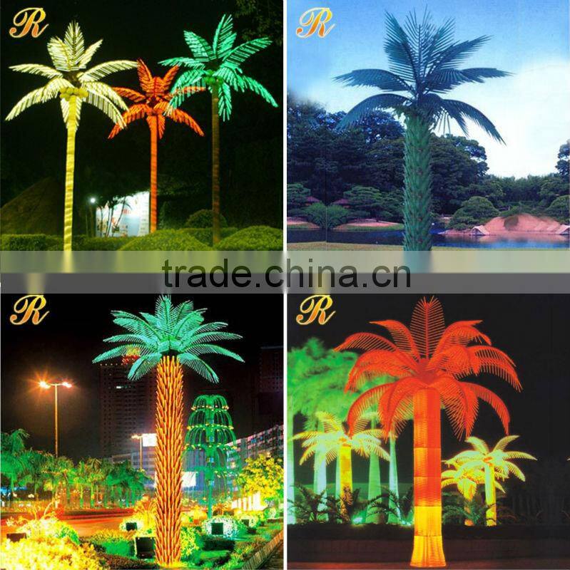 Lighted artificial palm tree wholesale christmas decorations