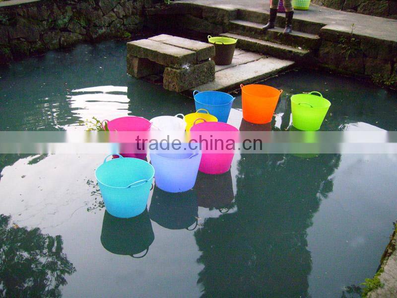 Flexible PE garden storage buckets,All purpose trug,REACH