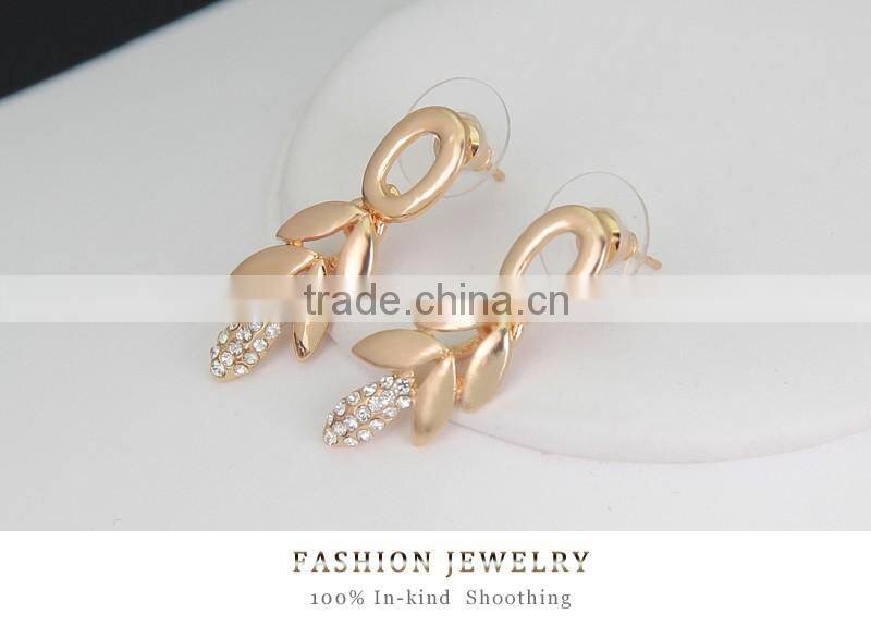 Wholesale Latest Design Fashion Necklaces Women Luxury Statement Diamond Jewelry Set SKJT0598