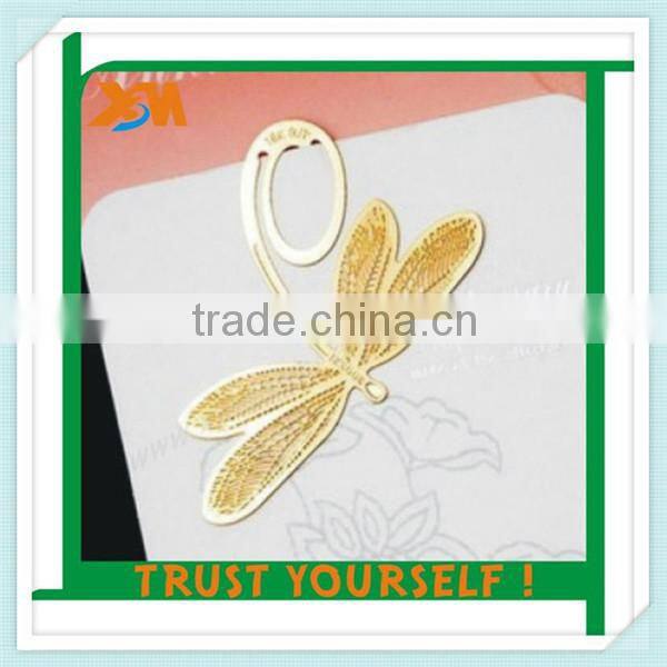 four leaf clover custom etching brass bookmark (xdm-bk243)