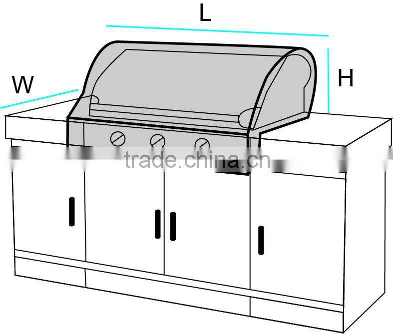 Vinyl Built-in Custom BBQ Grill Cover