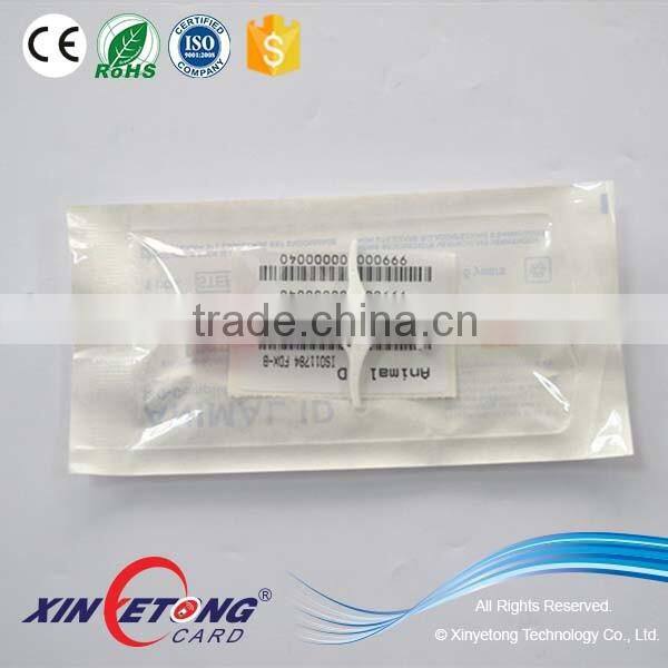 134.2khz ISO11784/5 FDX-B MicroChip Animal Syringe Glass Tags