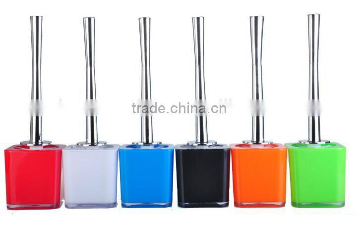 Rainbow colored style square contracted type toilet Brush Set