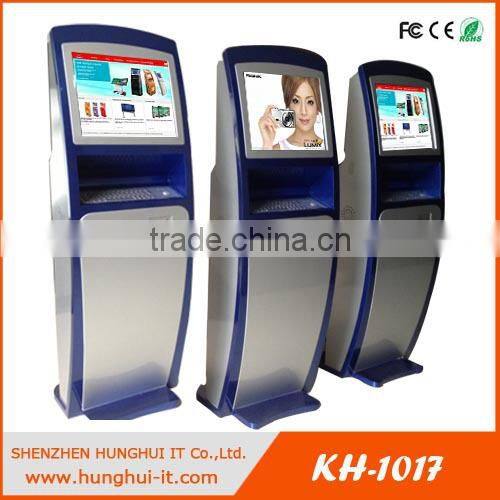 19-Inch Slim Touch Screen Information Wall Mounted Kiosk With Keyboard