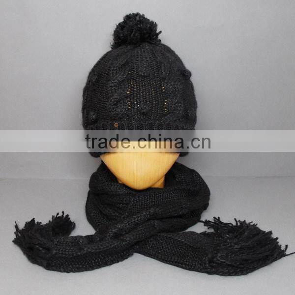 WHOLESALE KNIT HAT AND SCARF SETS