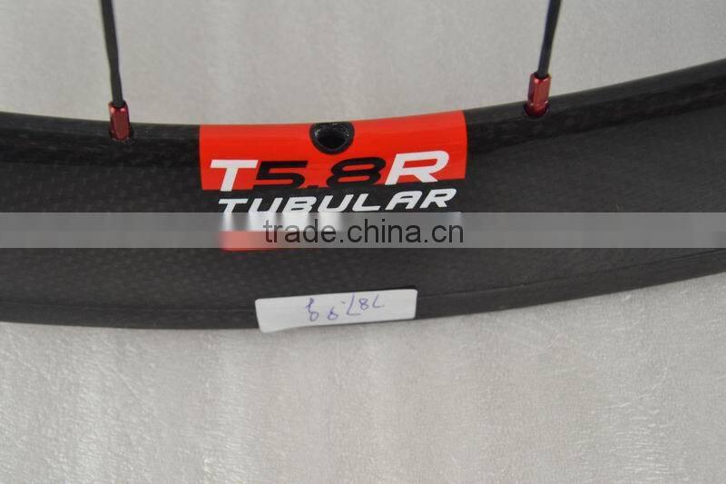 Good-selling 58mm tubular Chinese cheap carbon bike wheels WH-R58T for sale