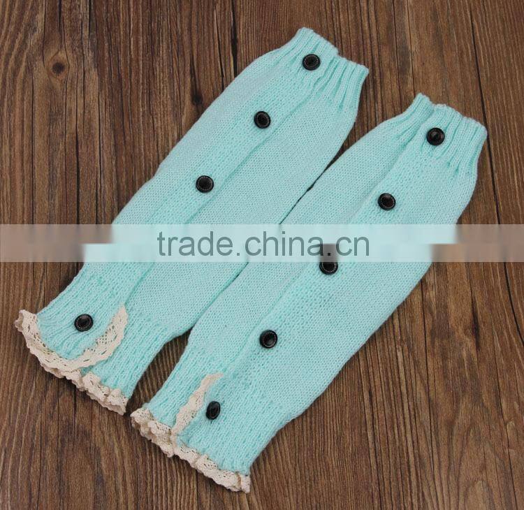 2015 hot sale leg warmers long cotton women wholesale lace boot socks