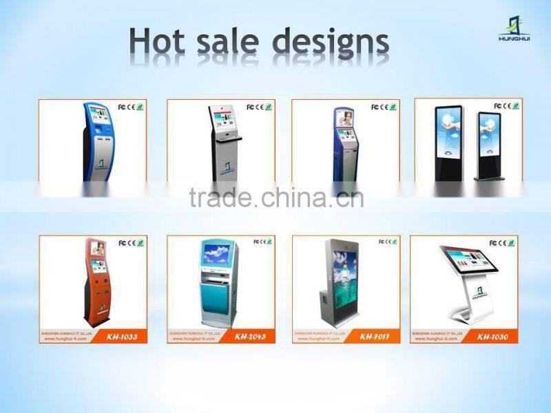 customizable touch screen kiosk with metal keyboard with trackball or touch pad