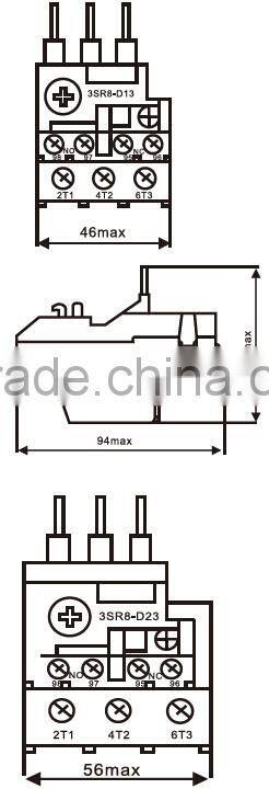 Auto relay/Thermal overload relay/power relay FDR2-36