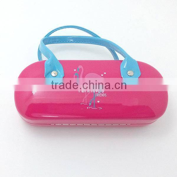 Cute kids eyeglasses case glasses case with handle