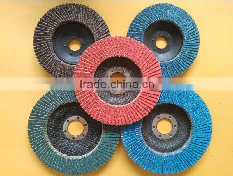5'' Blue Zirconia Flap Disc with fiber glass
