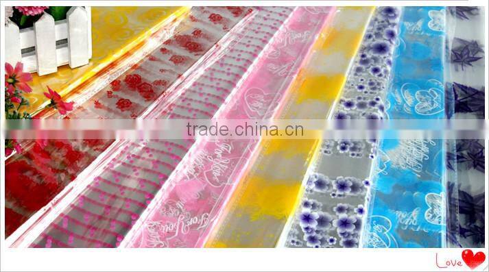 printed cellophane bopp wrapping film for flower packing