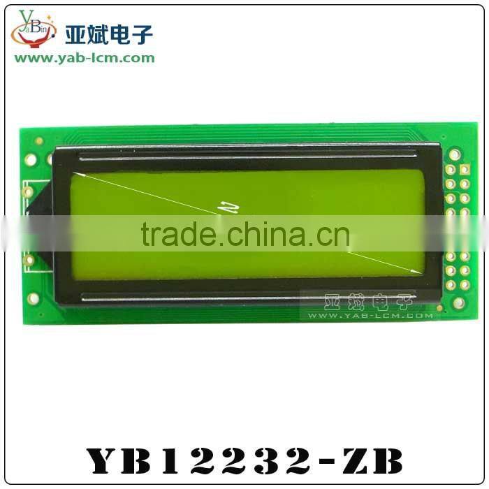 122x32 lcd display, ST7920 controller lcd display module, chinese word stock display