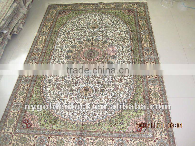400L 6x9 hand knotted silk persian rugs