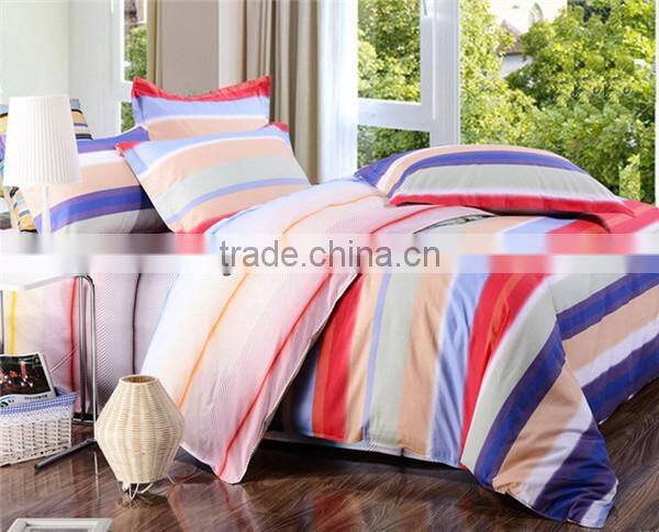 unique line printing double bed comforter set