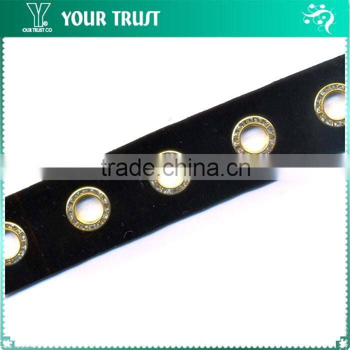 1MM Gold Rhodium Metal Ball Chain Black Mesh Trimming