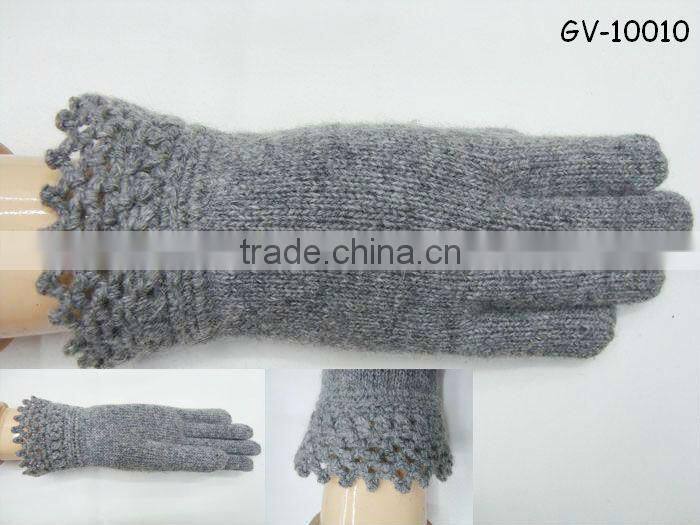 Fashionable jacquard knitted glove GV-10000