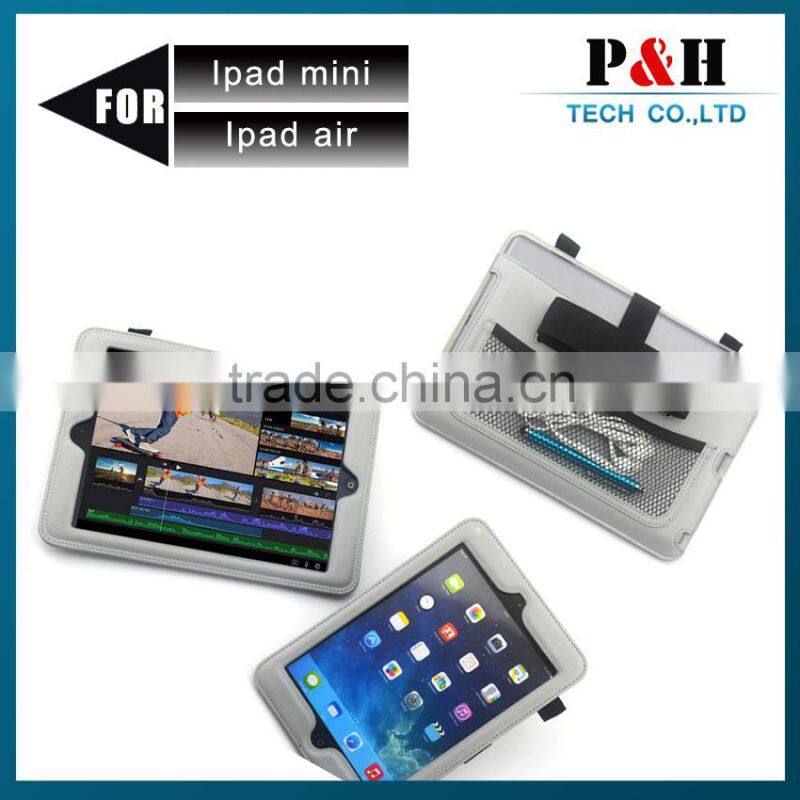 hot new products for 2015 backseat leather case for ipad 6