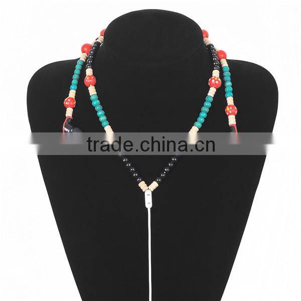 2015 High Quality Direct Selling Necklace Earbuds/Earphone Wholesale