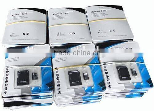 Taiwan factory produced OEM TF memory card 2gb 4gb 8gb micro memory cards with adaptor in plastic case