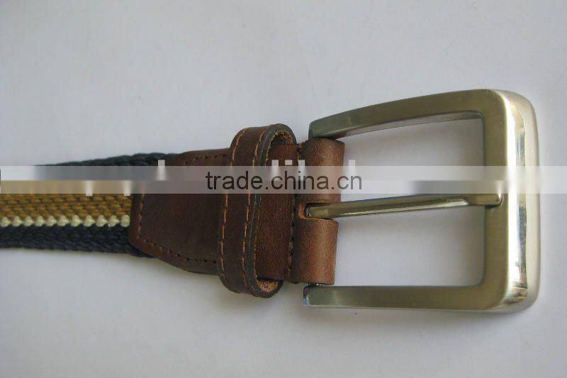 Newest Mens Fabric Woven Stretch Webbing Belt Hot