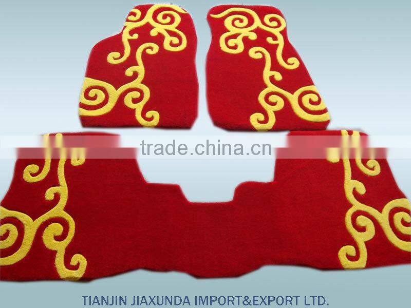 New smart design fashion royal good quality wool car floor mat