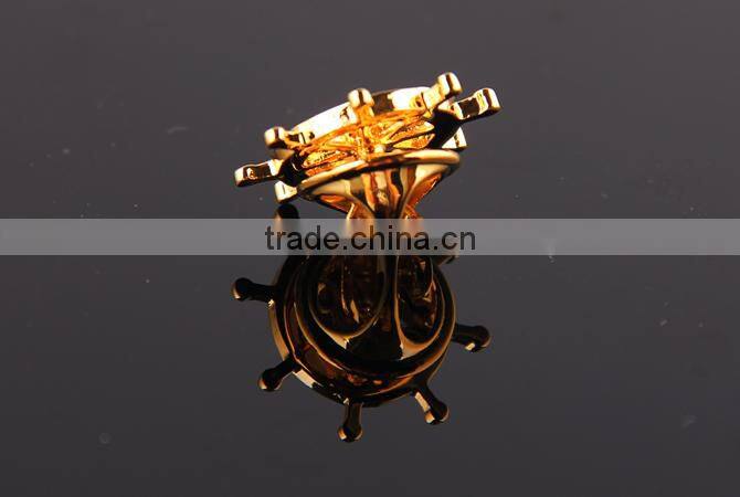 Wholesale gold plated helm lapel pin