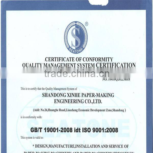 High Speed and Best Price Crescent Former Tissue Machine with Yankee Dryer