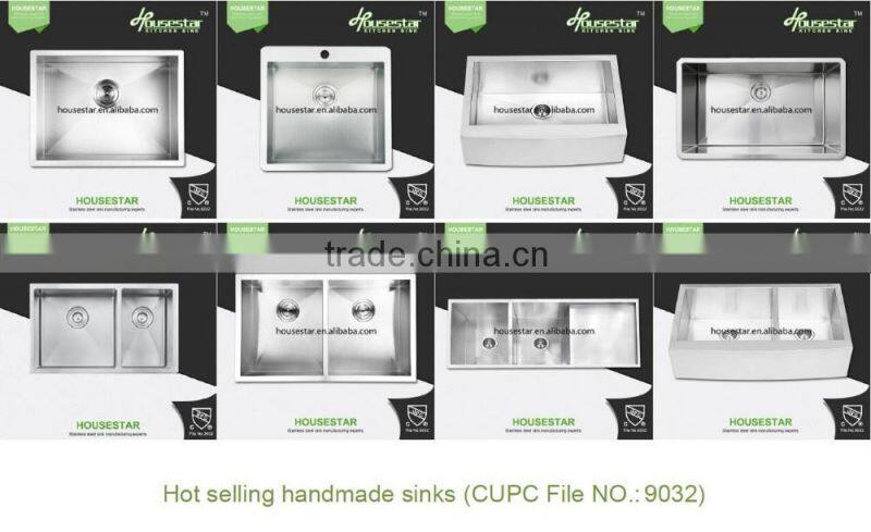 China Supplier Handmade Undermount Single Bowl Stainless Steel Kitchen Sink