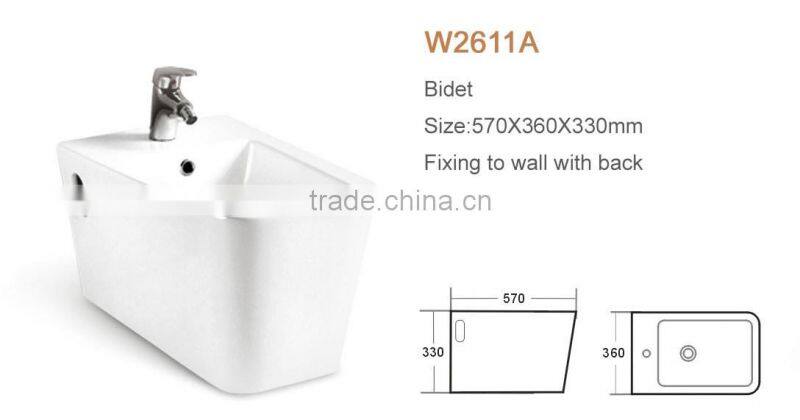 WDR square hand sanitary ceramic clean vagina Guangdong bidet seat