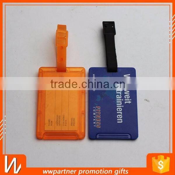 Slide Luggage Tag with Square Name Window