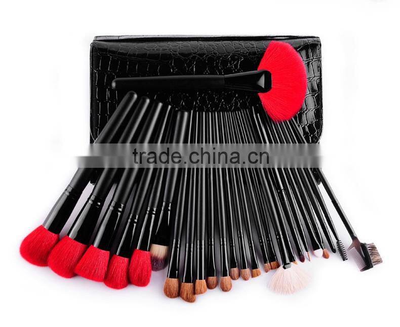 New Fashion Cool Black 26pcs Makeup Brush Professional