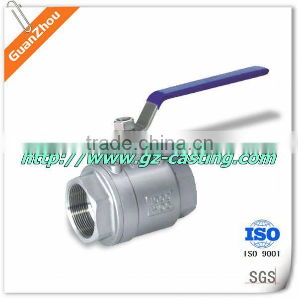 cast steel 2pcs forged Ball Valve