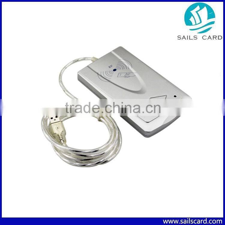 Black Contactless Smart IC Card Reader/Writer with USB Cable