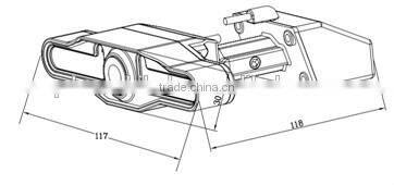 Double Lens wide angle Car Camera with 130 degree Viewing Angle for Rear and front road Viewing