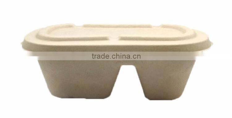 Environmental disposable paper pulp food packaging
