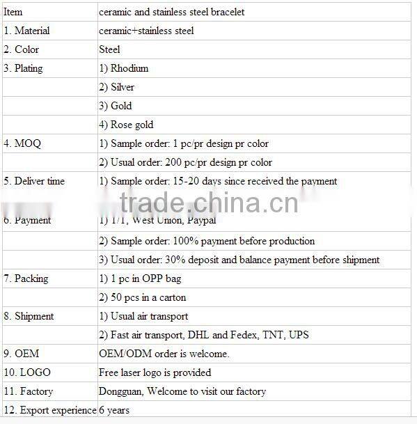 Fashion Jewelry unique Beaded Black Ceramic Bead Bracelet