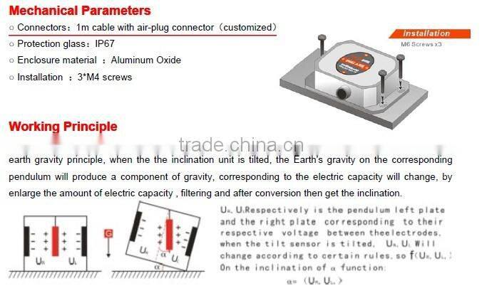 HCA526T Dual Axis digital Inclinometer slope sensor