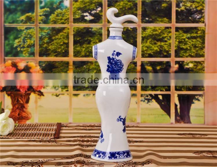 made in China art porcelain wine bottle